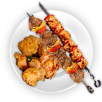 Lamb Kofta, Chicken Kofta & Lamb Shish 